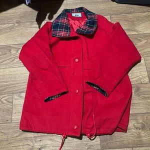 VTG Fleet Street Wool Red Coat
